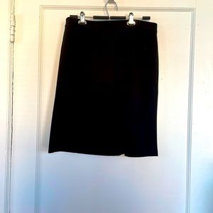 Black A-line Loft skirt